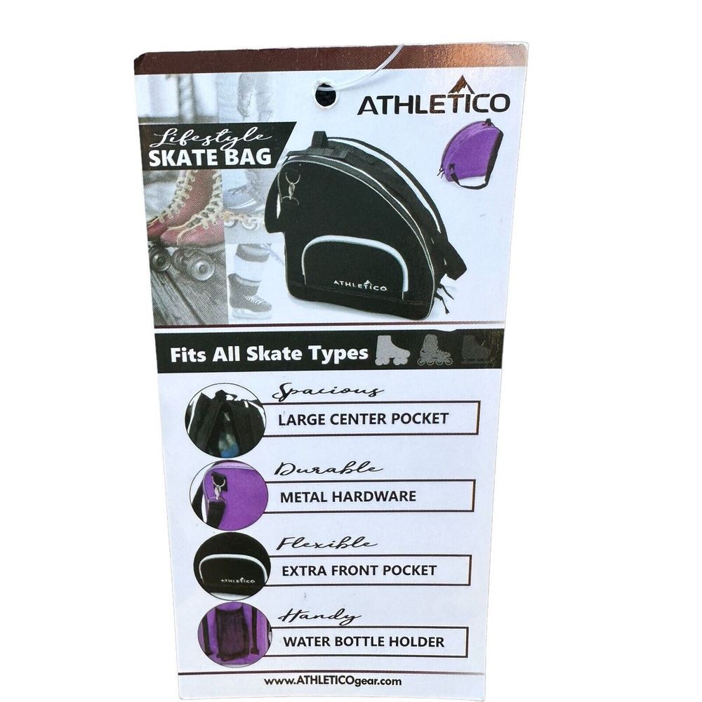 Athletico Lifestyle‎ NWT Skate Bag 16x16x10 Zipper Pockets Water Bottle Camo New - Picture 6 of 6